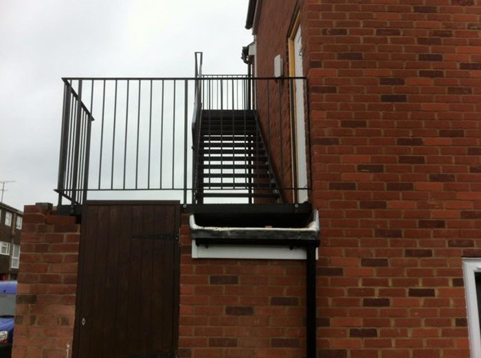 Fire Escape Metal Stairs